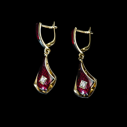 Auskarai | Emalio kolekcija