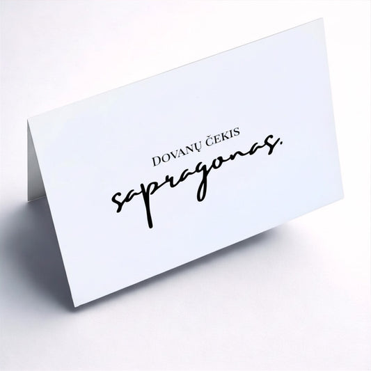 Dovanų čekis | Sapragonas.